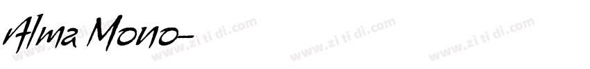 Alma Mono字体转换